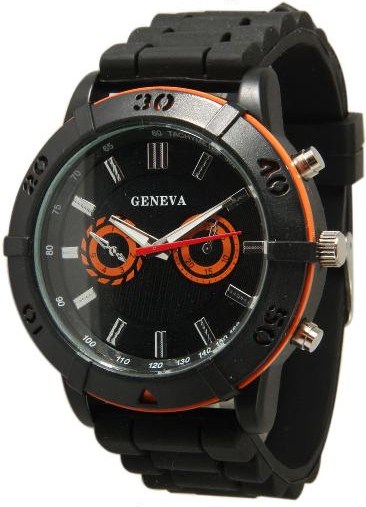315 Collection Men's Black/Orange Watch