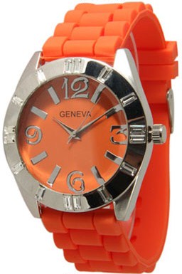 315 Collection No Bling II Orange Round Watch