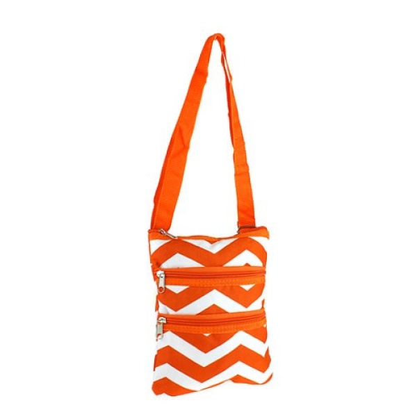Chevron Mini-Messenger Bag